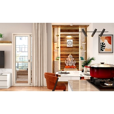 A Quaint 3BHK With Modern Space-Saving Furniture Pieces-DC106