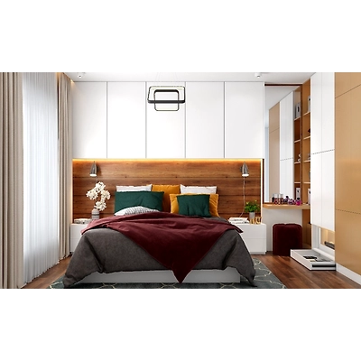 A Quaint 3BHK With Modern Space-Saving Furniture Pieces-2