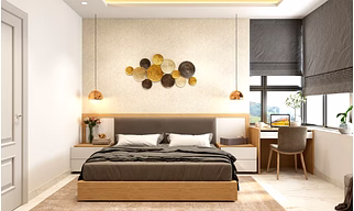 A Classy 1 BHK Designed In Muted Colours And Earthy Textures