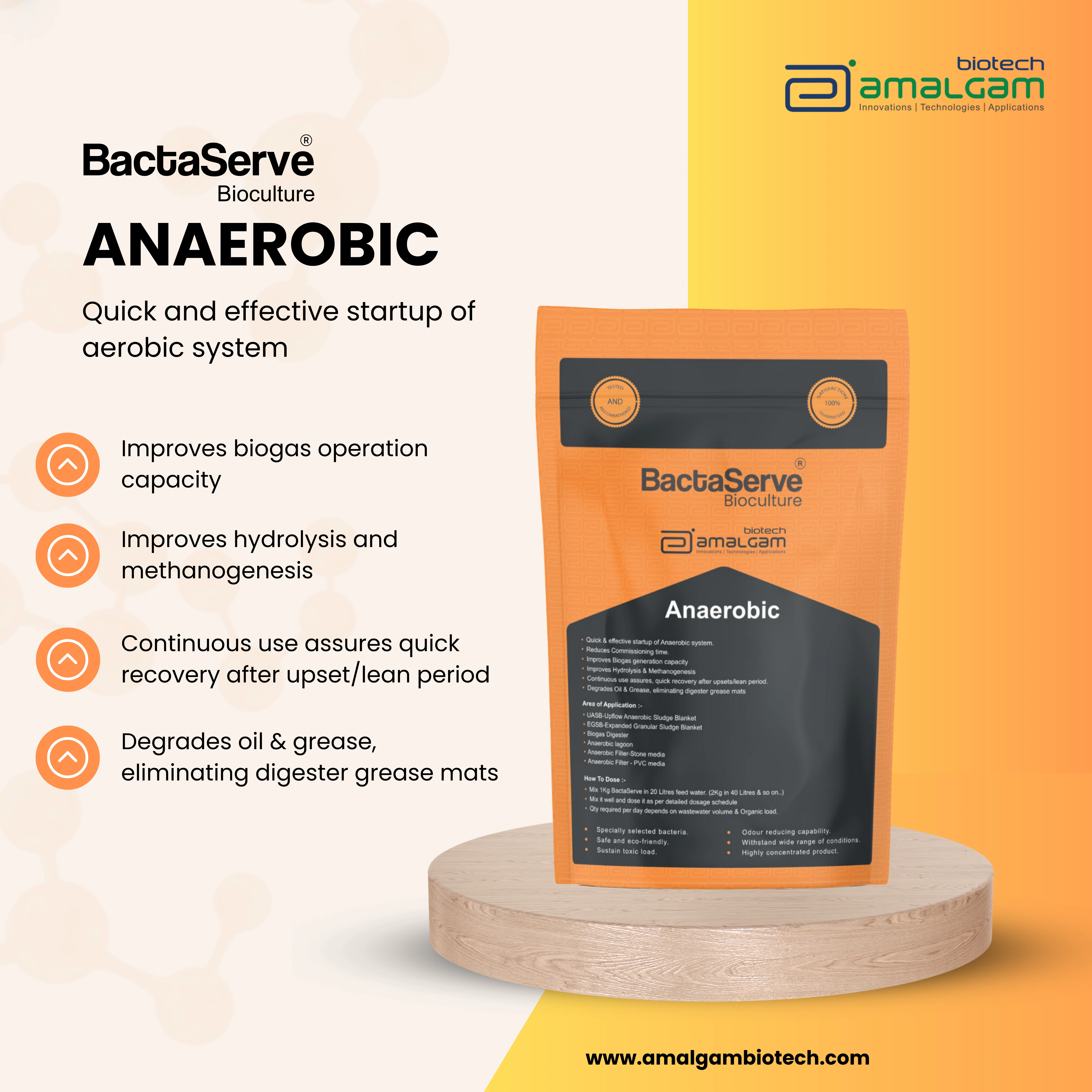 BactaServe – Anaerobic (Industrial Effluent Aeration Tank Bio culture For Anaerobic Filter)-2