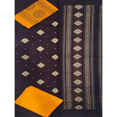 Sambalpuri Ladies Dress Piece (Purple & Orange) By Koustuva Exports