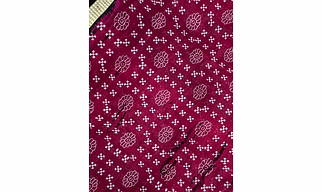 Sambalpuri Silk Saree (Maroon & Black) By Koustuva Exports