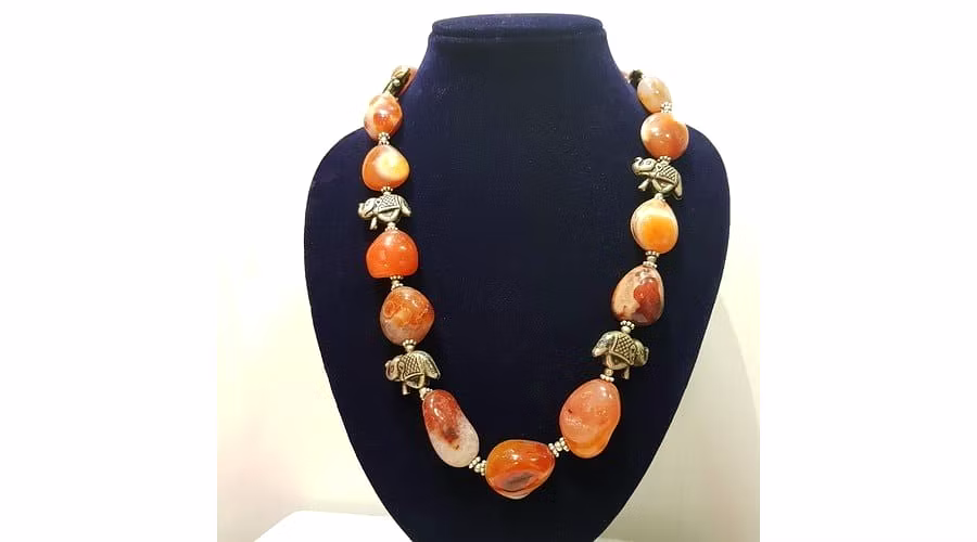 Designer Carnelian Necklace