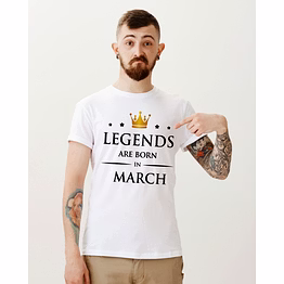 legends are born in march