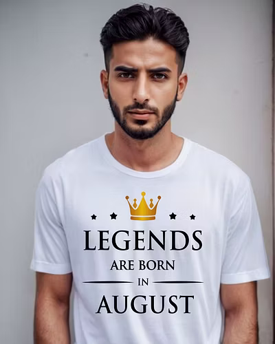 Legends are born In  MAY T-Shirt White-3