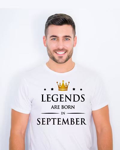 Legends are born In  MAY T-Shirt White-4