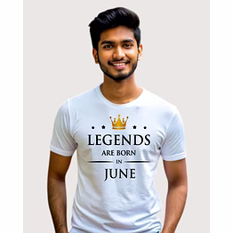 legends are born in june- white