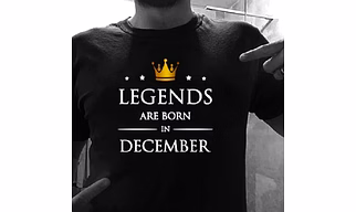 Legends are born In DECEMBER