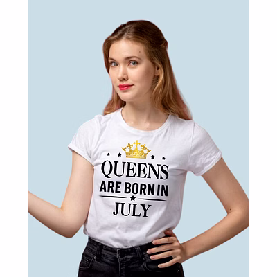 queens are born in july-white