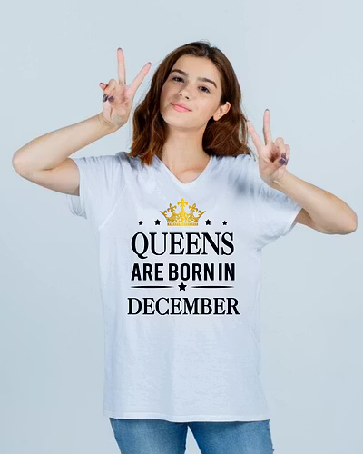 Queens Are Born In NOVEMBER-T-Shirts white-1
