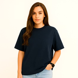 unisex oversize plain t-shirts- black