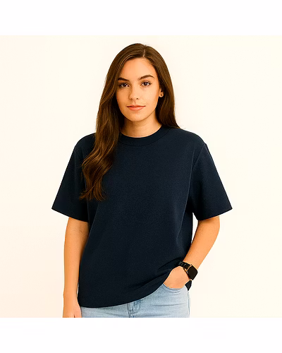 Unisex Oversize Plain T-Shirts- Black-290252-a74dee4a
