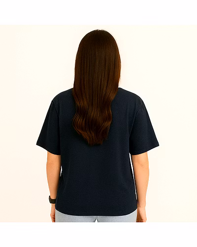 Unisex Oversize Plain T-Shirts- Black-1