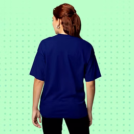 unisex oversize plain t-shirts- navy blue