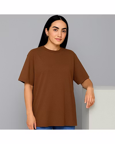 Unisex Oversize Plain T-Shirts- NAVY BLUE-4