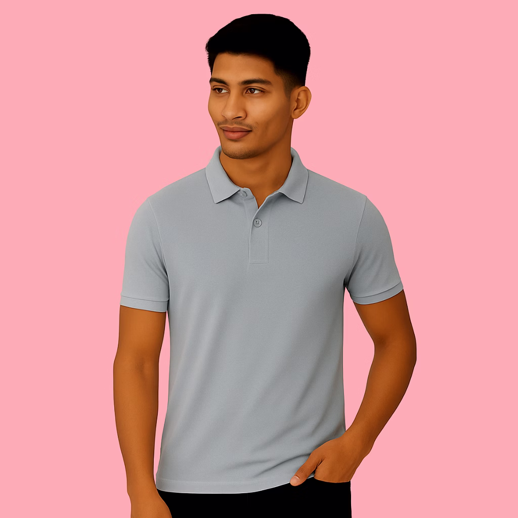 Corporate POLO T-Shirts with Company LOGO- Brown image 3