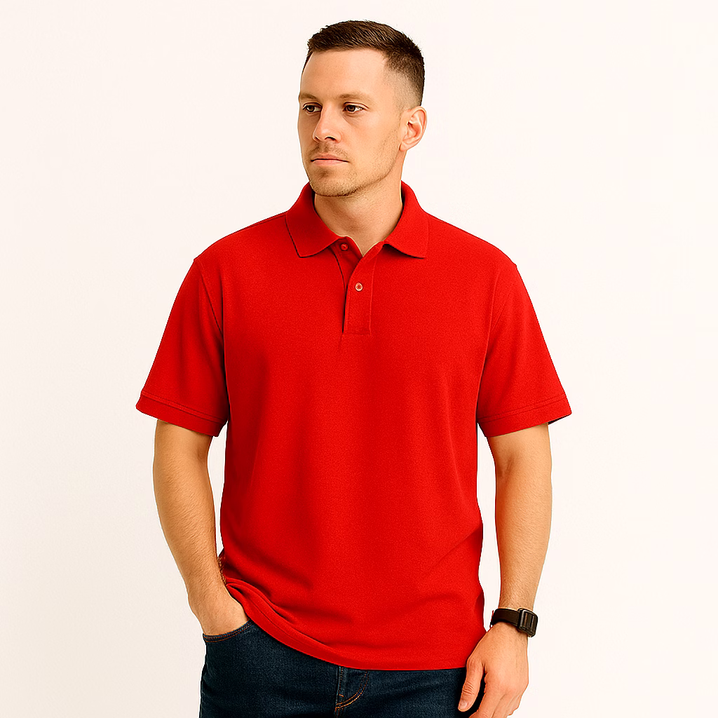 Corporate POLO T-Shirts with Company LOGO-Red image 2