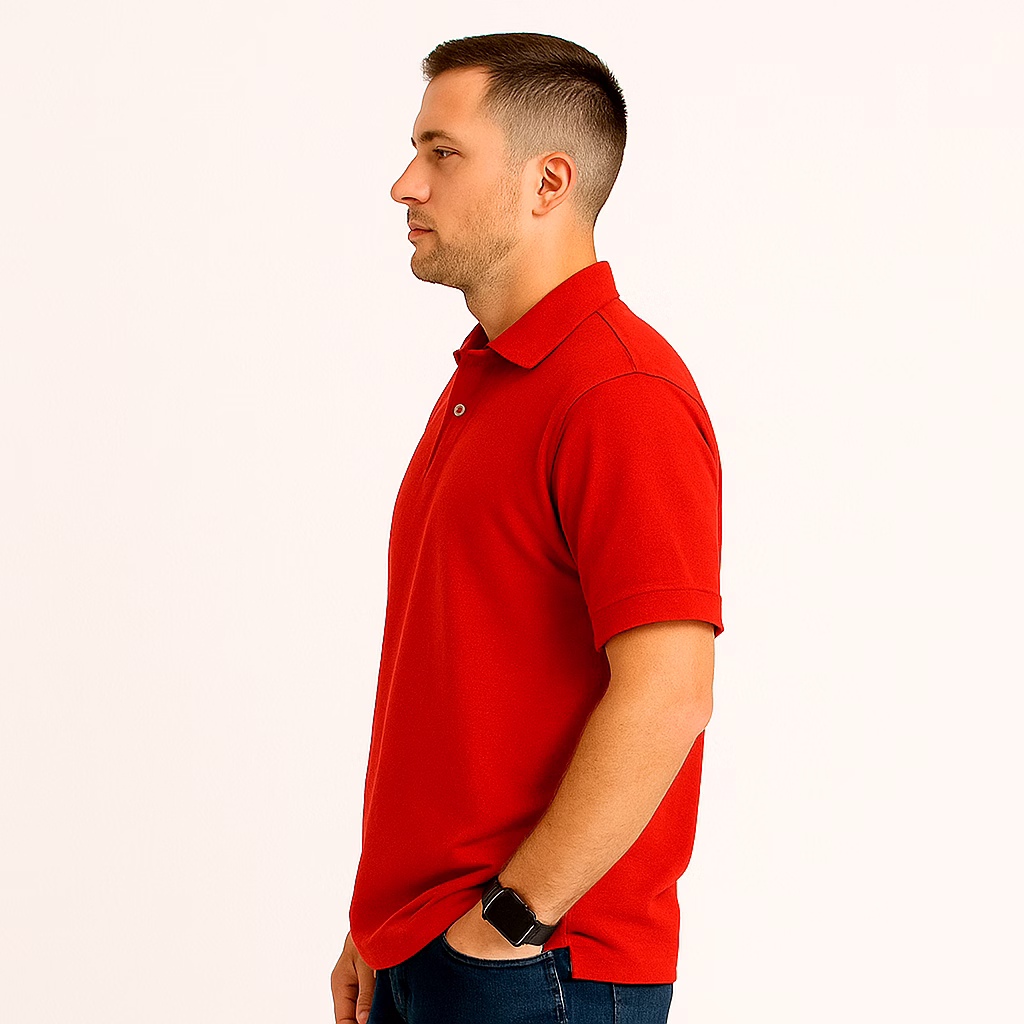 Corporate POLO T-Shirts with Company LOGO-Red image 3