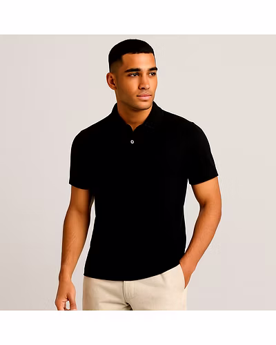 Corporate POLO T-Shirts with Company LOGO-Black-290252-48d480aa
