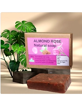 Yuki's ALMOND ROSE Natural bath soap-INR-80.00-INR- 300.00-INR- 560.00-3-sm