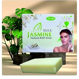 yuki's milk jasmine natural bath soap