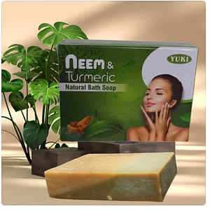Yuki's NEEM TURMERIC Natural bath soap