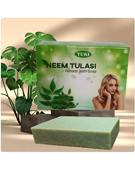 Yuki's NEEM TULASI Natural bath soap-NETULNS-sm