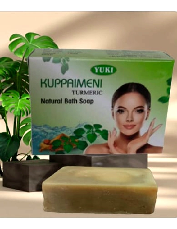 Yuki's KUPPAIMENI TURMERIC Natural bath soap-INR- 80.00-INR- 300.0-INR- 560.00-3