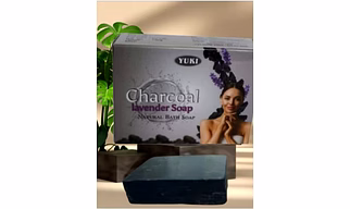 Yuki's CHARCOAL LAVENDER Natural bath Soap