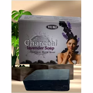Yuki's CHARCOAL LAVENDER Natural bath Soap