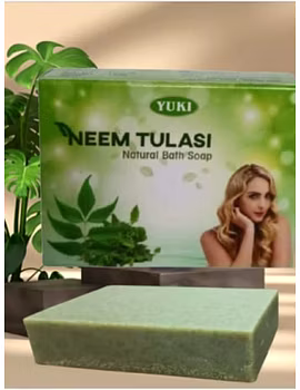 Yuki's NEEM TULASI Natural bath Soap-yuki1011-sm