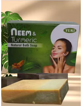 Yuki's NEEM TURMERIC Natural bath soap-yuki1012-sm