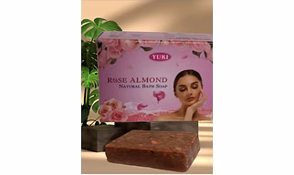 Yuki's ROSE ALMOND Natural bath soap