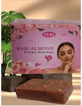 Yuki's ROSE ALMOND Natural bath soap-yuki1013-sm