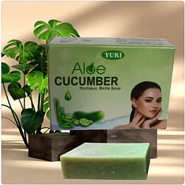 yuki's aloe cucumber natural bath soap