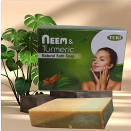 yuki's neem turmeric natural bath soap