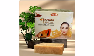 Yuki's PAPAYA SANDAL Natural bath soap