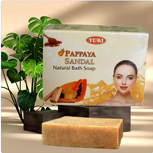 Yuki's PAPAYA SANDAL Natural bath soap