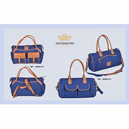 premium canvas leather duffle convertible bag with real leather handles and trims