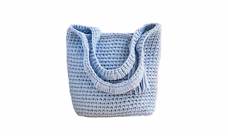 Hand Crocheted T Shirt Yarn Bags