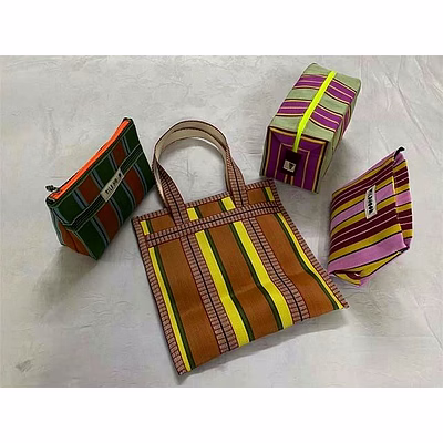 recycled nylon woven pouch bags