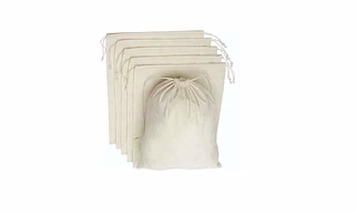 Premium 100% Cotton Muslin Shoe Bag.
