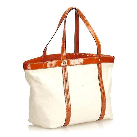 Premium Quality Cotton Canvas Tote Bag with Leather Handle-Jam1054