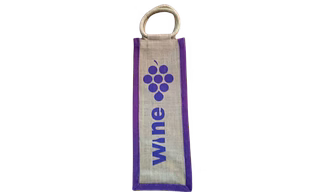 1 Littre Jute Wine Bottle Bag