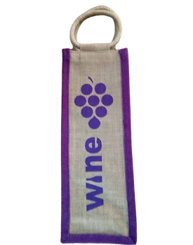 1 Littre Jute Wine Bottle Bag