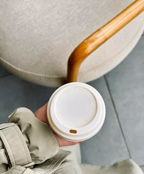 80 mm - Sipper Lid White image 4