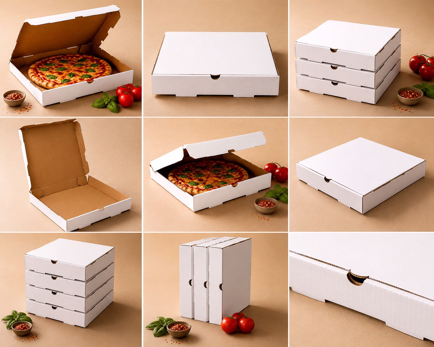 12" X 12" X 1.5" Plain White image 2