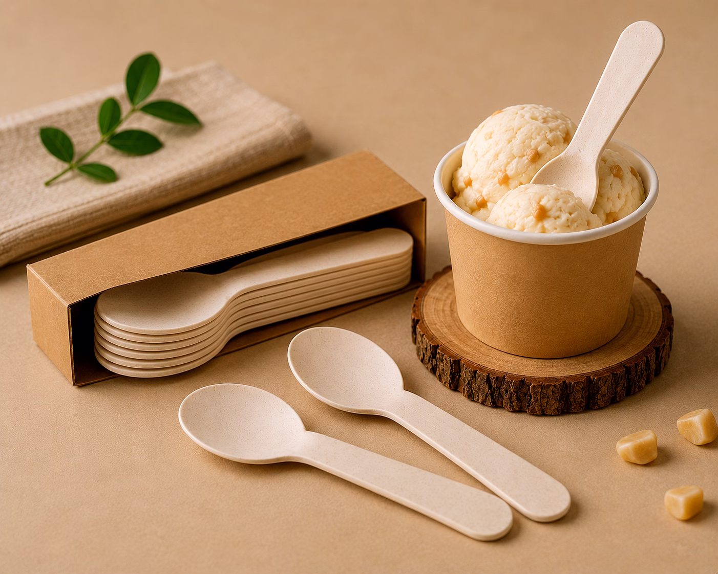 Cornstarch Ice Cream Spoon image 4