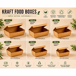 retree food box 1400 ml kraft