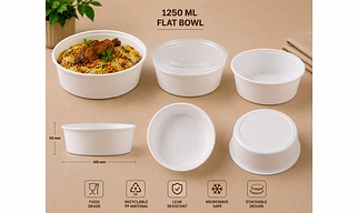 White -  1250 ML FLAT BOWL